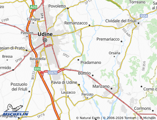 Mapa MICHELIN Pradamano - ViaMichelin
