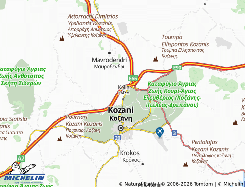 Carte MICHELIN Kardia - ViaMichelin