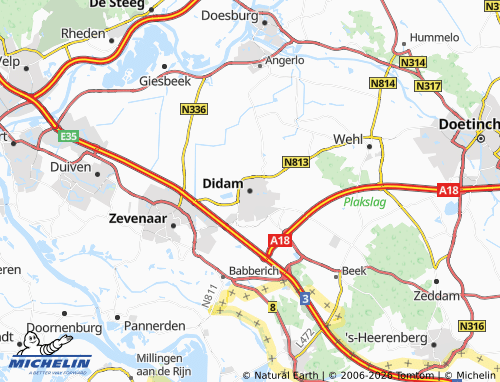 MICHELIN Didam map - ViaMichelin