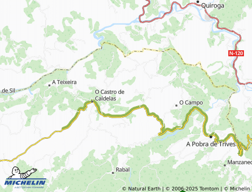 MICHELIN Trabazos (Santa Olaia) map - ViaMichelin