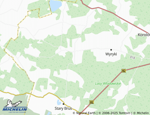 MICHELIN Lubień map - ViaMichelin