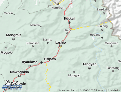 MICHELIN Namkird Bridge map - ViaMichelin