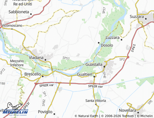 MICHELIN Pomponesco map - ViaMichelin
