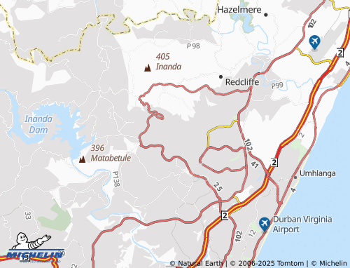 MICHELIN Lusaka 1 map - ViaMichelin