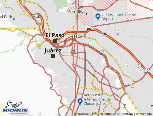 Mappa MICHELIN Paso del Norte - ViaMichelin