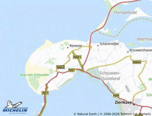 MICHELIN Noordwelle map - ViaMichelin
