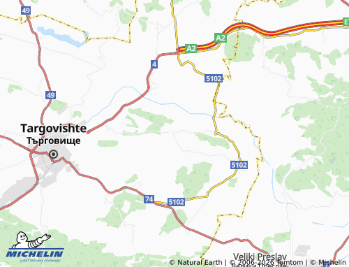 Mapa MICHELIN Lovets - ViaMichelin