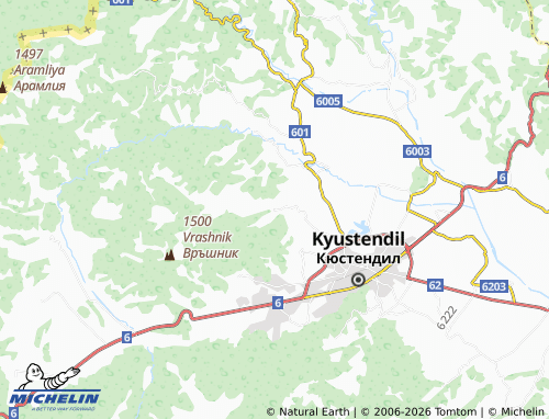 MICHELIN Radlovtsi map - ViaMichelin