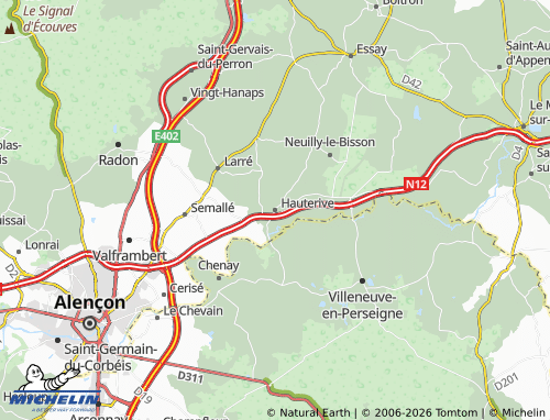 MICHELIN Hauterive map - ViaMichelin