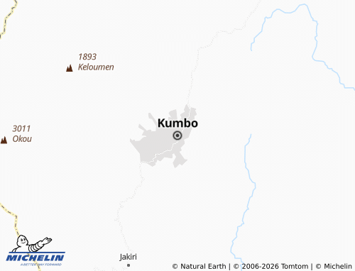 MICHELIN Kumbo map - ViaMichelin