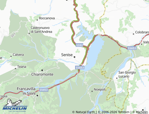 Carte MICHELIN Senise - ViaMichelin