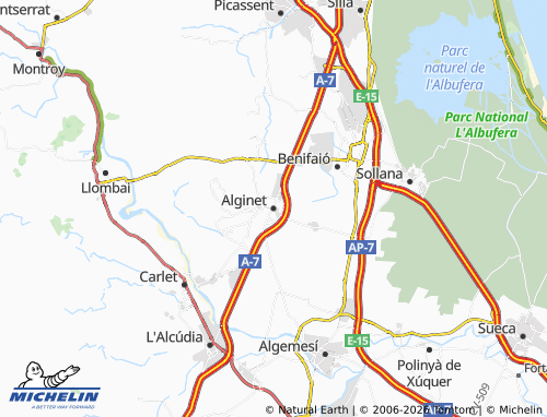Mappa MICHELIN Alginet - ViaMichelin