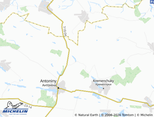 Mapa MICHELIN Dolynivtsi - ViaMichelin
