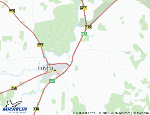 Mapa MICHELIN Papyvesiai - ViaMichelin
