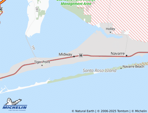 MICHELIN Midway map - ViaMichelin