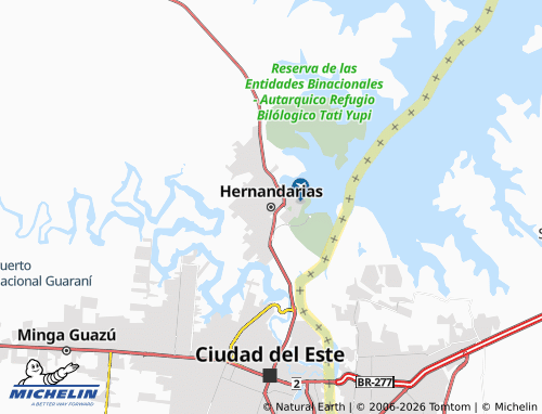 Kaart MICHELIN Hernandarias - ViaMichelin