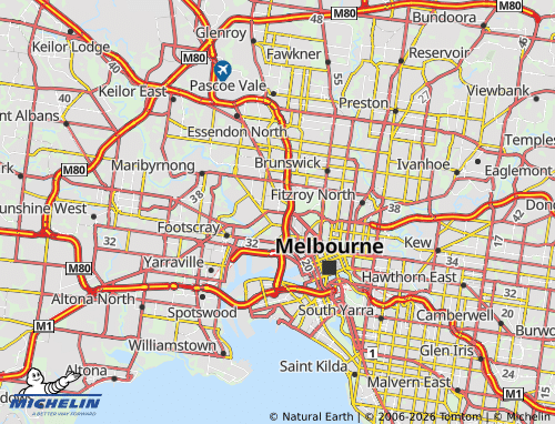 MICHELIN Flemington map - ViaMichelin