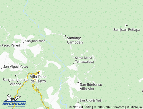 MICHELIN San Juan Yatzona map - ViaMichelin