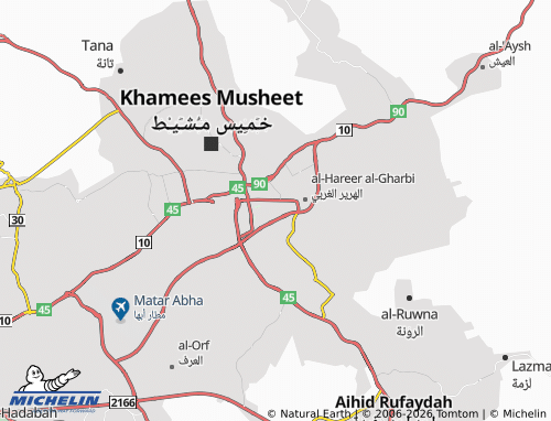 MICHELIN-Landkarte al-Bawadi - ViaMichelin