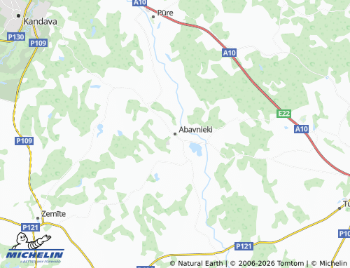 Mapa MICHELIN Abavnieki - ViaMichelin