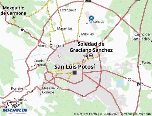 MICHELIN-Landkarte Rinconada del Parque - ViaMichelin