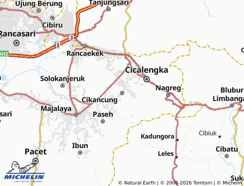 Carte MICHELIN Cikancung - ViaMichelin