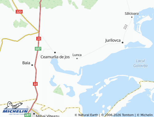 Carte MICHELIN Lunca - ViaMichelin