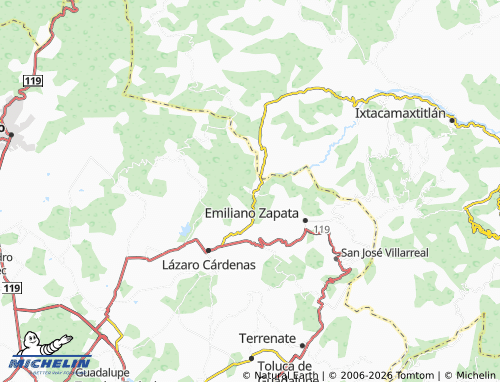 Mappa MICHELIN Gustavo Díaz Ordaz - ViaMichelin