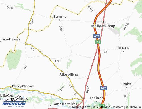 Mappa MICHELIN Herbisse - ViaMichelin