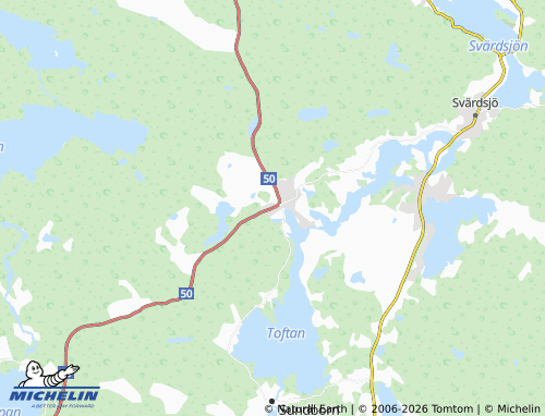 MICHELIN Toftbyn map - ViaMichelin