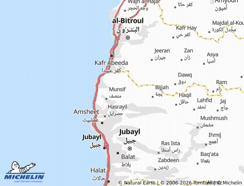 Mapa MICHELIN Gharzouz - ViaMichelin