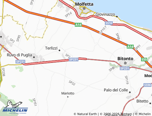 MICHELIN Sovereto map - ViaMichelin