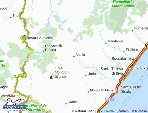 MICHELIN Antillo map - ViaMichelin