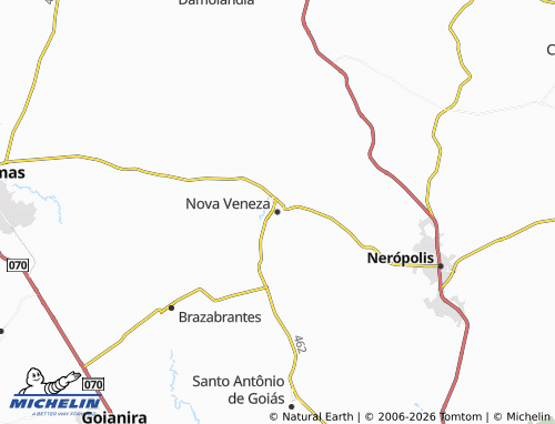 MICHELIN Nova Veneza map - ViaMichelin