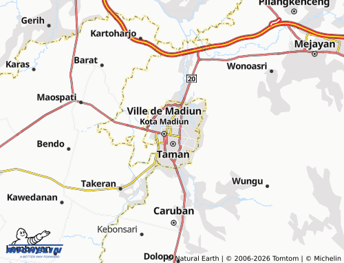 Carte MICHELIN Kartoharjo - ViaMichelin