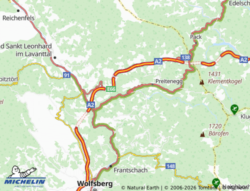 MICHELIN Waldenstein map - ViaMichelin