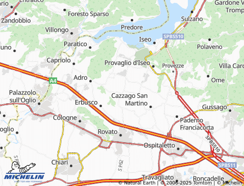 MICHELIN Fornaci-Quattrovie map - ViaMichelin