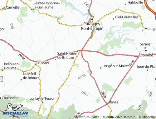 Carte MICHELIN Les Yveteaux - ViaMichelin