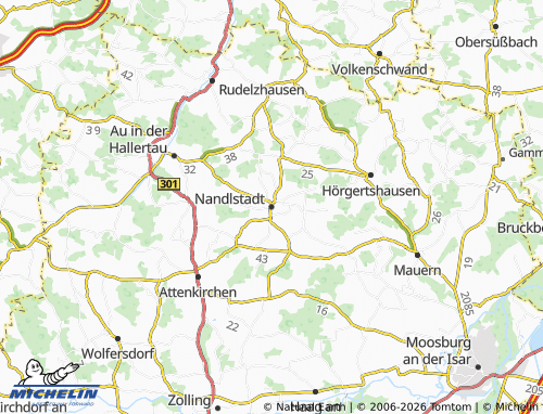 Mappa MICHELIN Nandlstadt - ViaMichelin