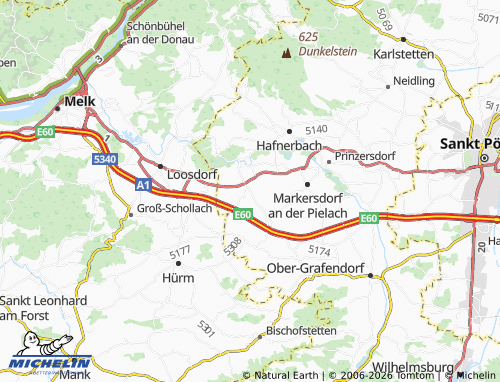 MICHELIN Pottschollach map - ViaMichelin