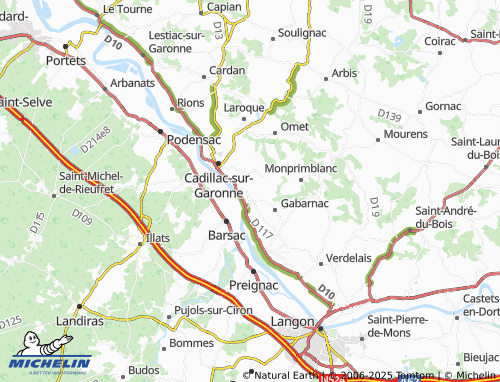 MICHELIN-Landkarte Loupiac - ViaMichelin