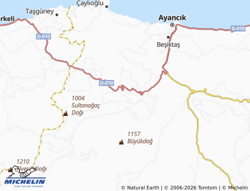 MICHELIN Ömerdüz map - ViaMichelin
