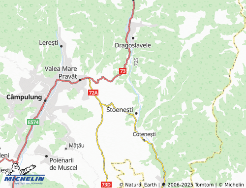 MICHELIN Piatra map - ViaMichelin