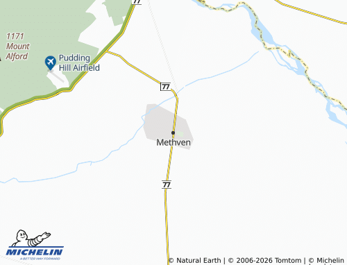 Mapa MICHELIN Methven - ViaMichelin