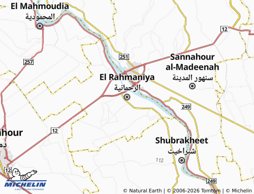 Mapa MICHELIN El Rahmaniya - ViaMichelin