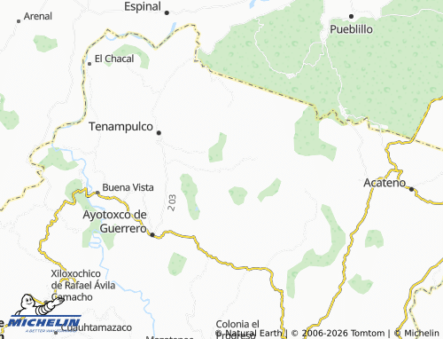 Mappa MICHELIN Ejido Tenexate - ViaMichelin