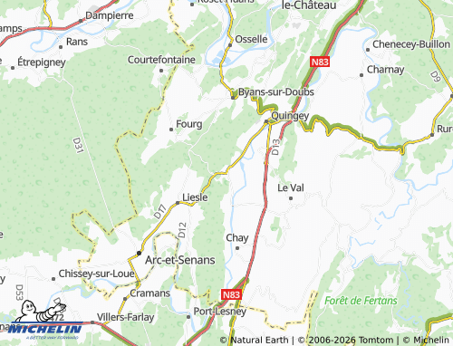 MICHELIN Lombard map - ViaMichelin