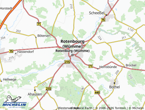 Mapa MICHELIN Rotemburgo (Wümme) - ViaMichelin