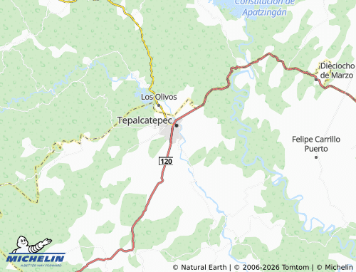 Mapa MICHELIN Benito Juárez - ViaMichelin