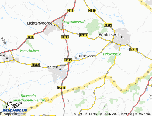 Carte MICHELIN Bredevoort - ViaMichelin